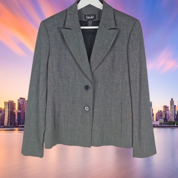 Well-Made Gray Blazer Jacket - Picture 1 of 6